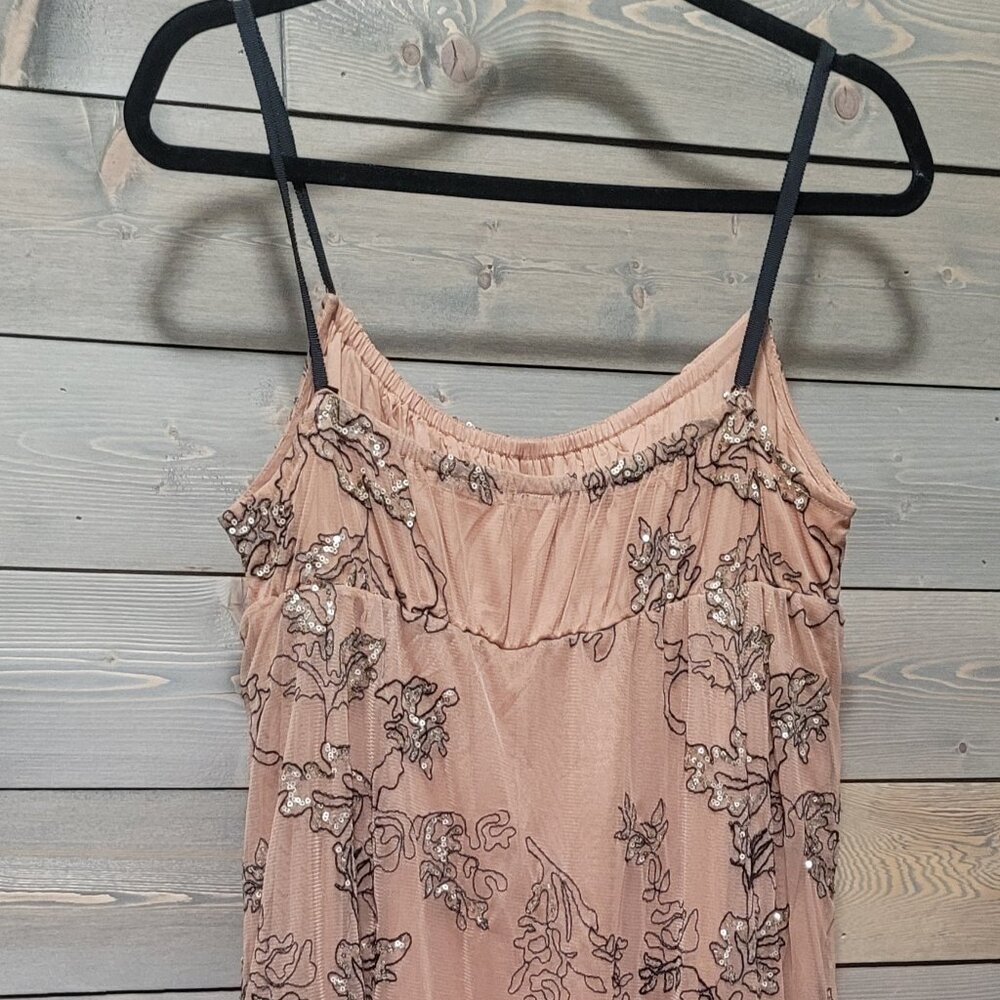 Anthropologie Dress Size Small Long Maeve Pink and Black - Picture 3 of 12